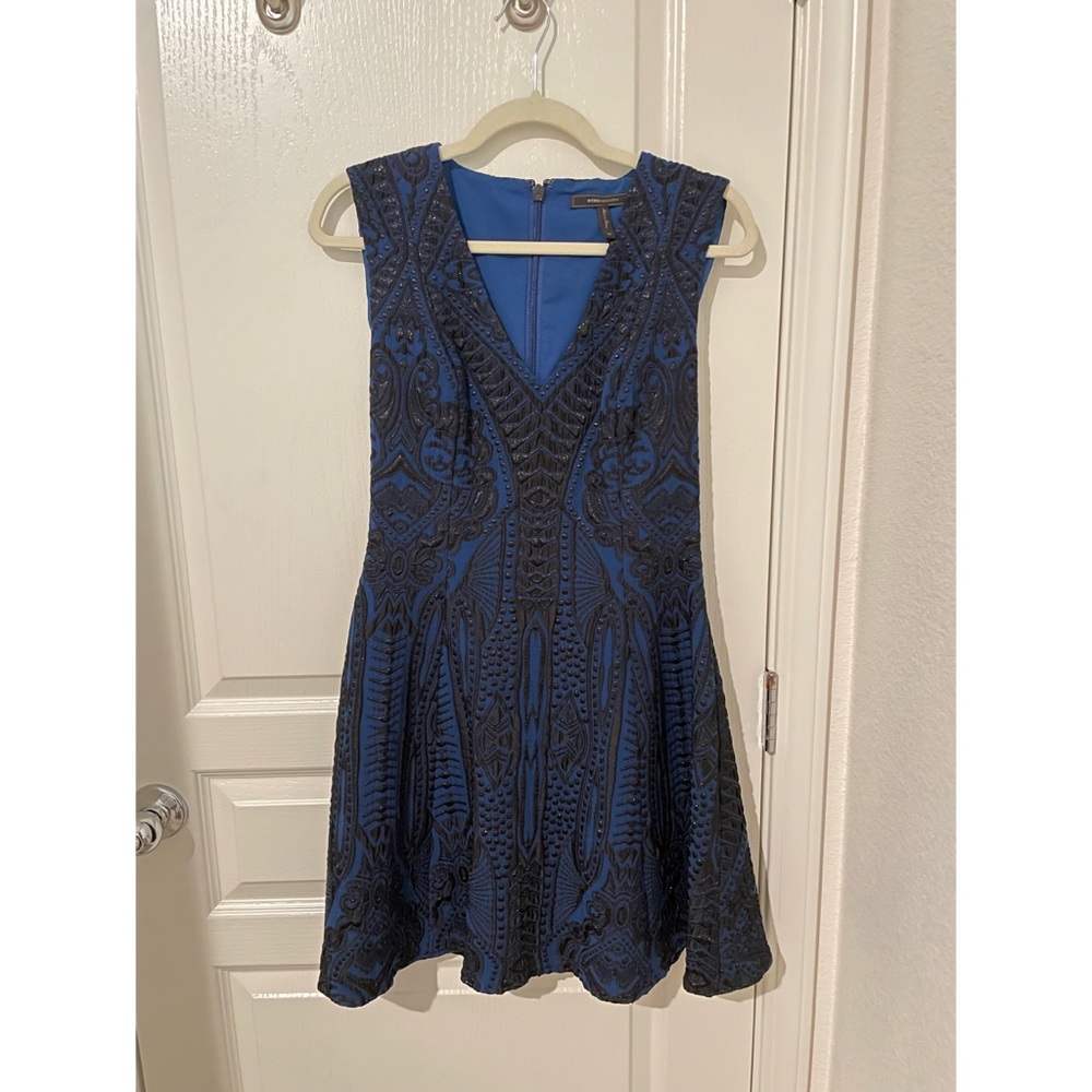 BCBG Maxazria Blue sequin dress